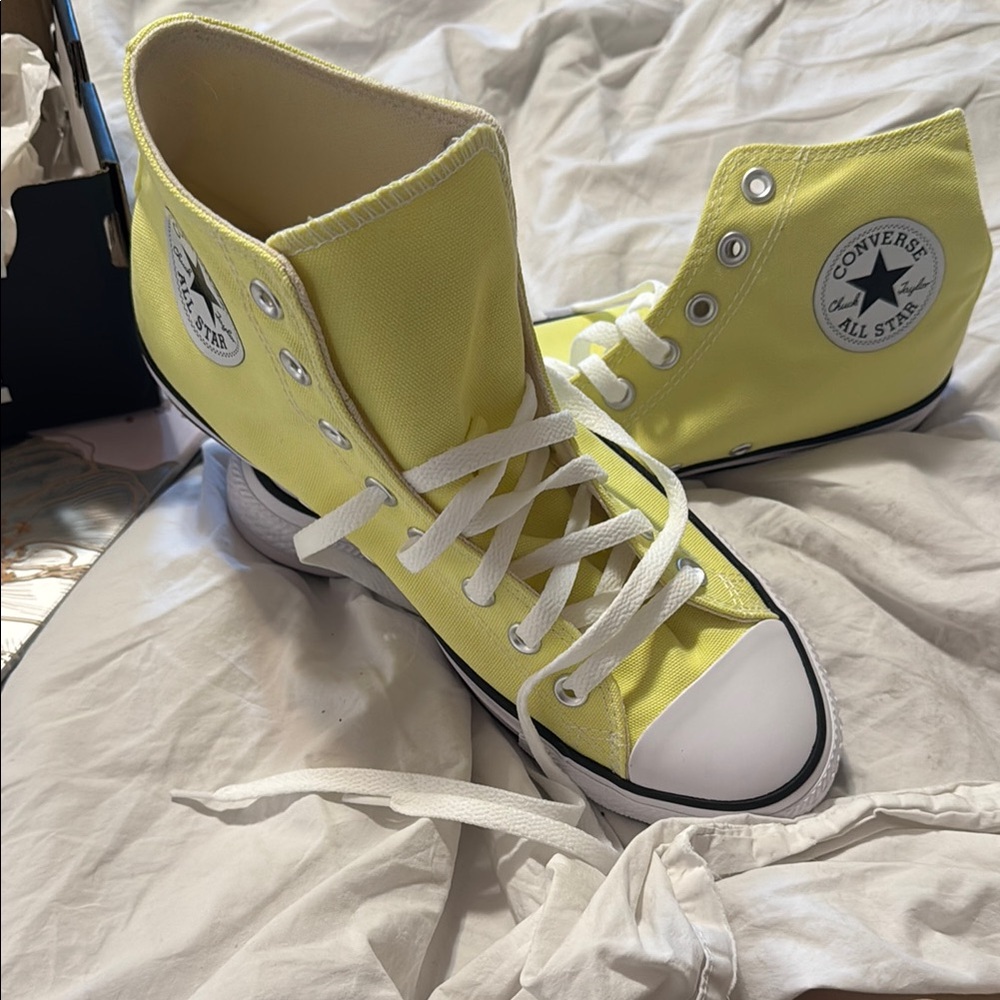 Converse Yellow High-Top Sneakers Canvas Classic